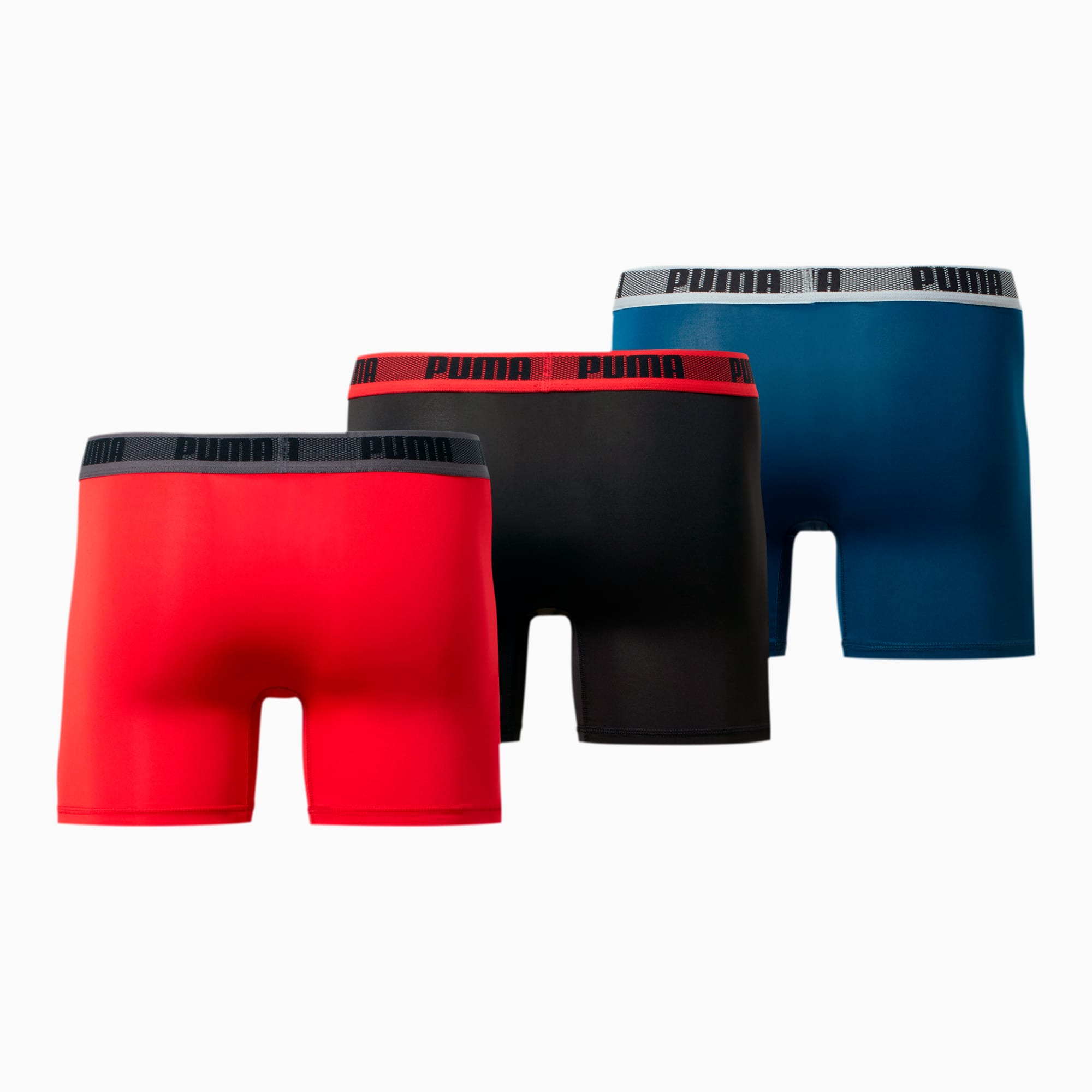 PUMA Pack of 3 Long Boxers for Men Microfiber Sport